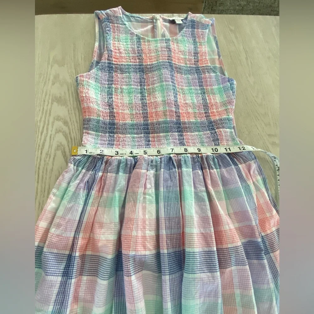 J Crew pastel plaid midi dress, size XXS - Picture 14 of 14